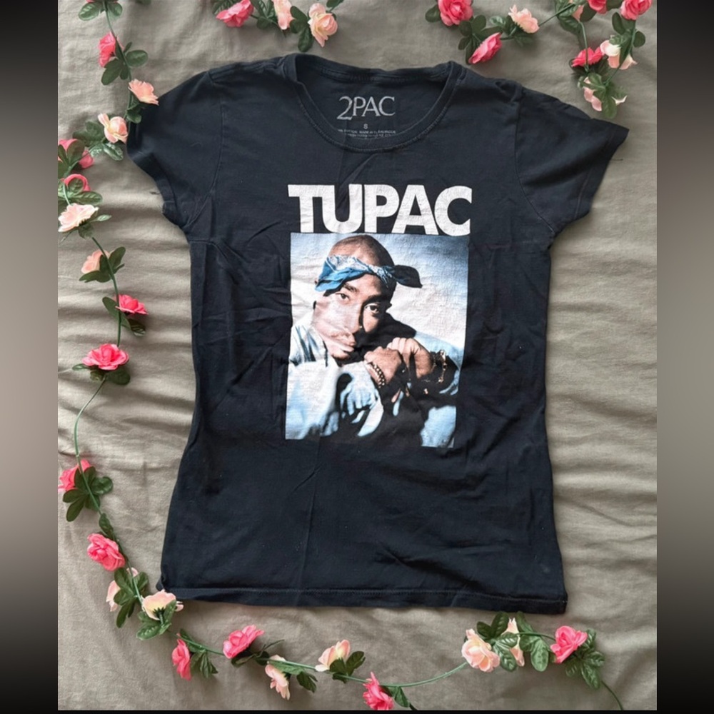 Black 2Pac Graphic T-Shirt